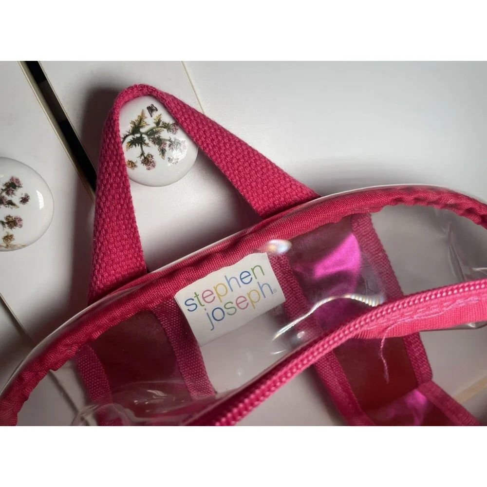 Stephen Joseph Clear Mermaid Backpack Girls School Book Bag Stadium Shinny NEW